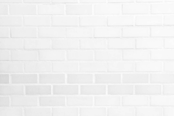 Light white color brick of wall background and pattern texture for background copy space in decoration of room in home  - Photo, Image