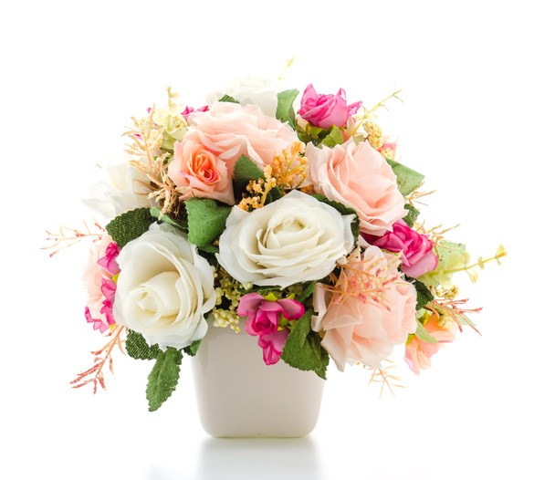 Bouquet fleurs isolées sur blanc
 - Photo, image