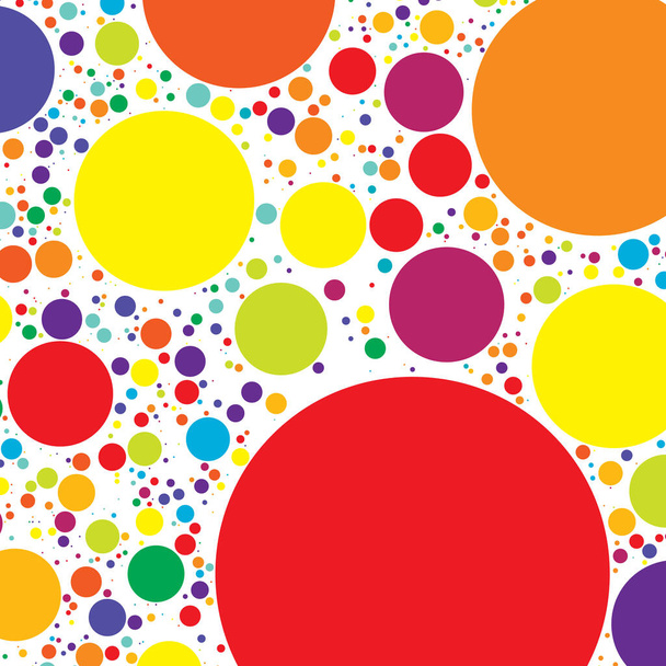 Random dots, circles,  polkadots pattern, texture  stock vector illustration, clip-art graphics. - Vector, imagen