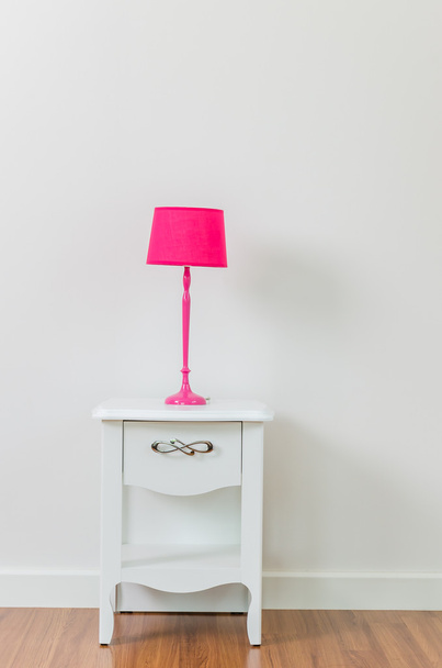 Lamp on bedside table - Photo, Image