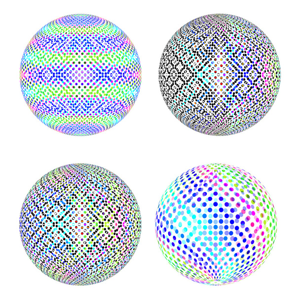 Colorful Spheres - Διάνυσμα, εικόνα