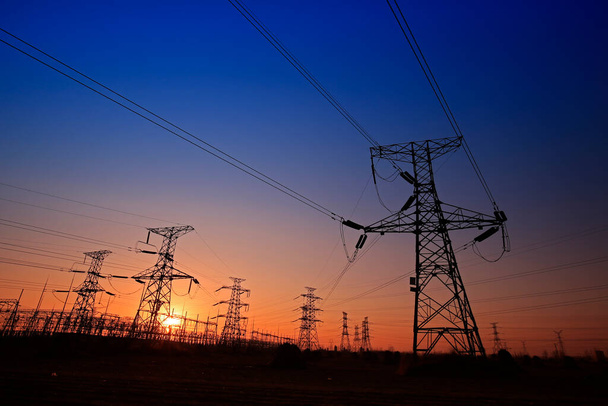 pylon,Electric power industry equipment - Фото, изображение