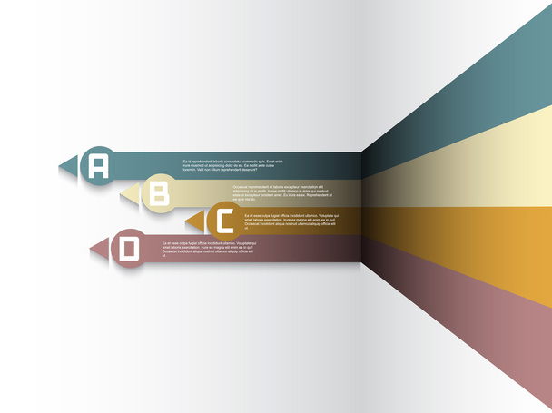 Modern infographics options layout design - Вектор,изображение