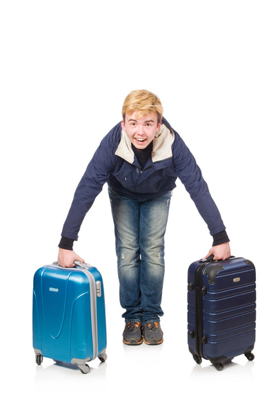 Man with luggage - Photo, Image