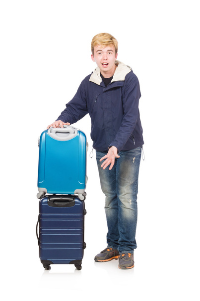 Man with luggage - Foto, imagen