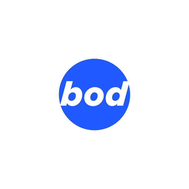 Monograma de letras BOD. Logo BOD. - Vector, imagen