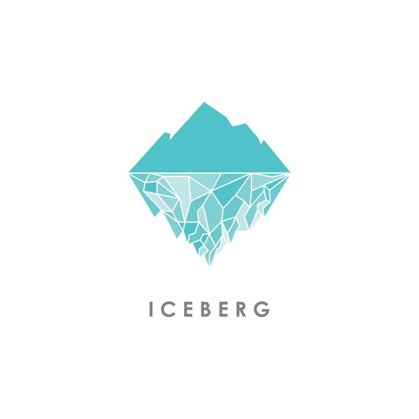 Векторный дизайн логотипа Айсберга - Вектор,изображение