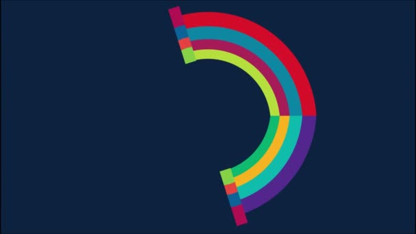 虹のベクトルアニメーション｜emojidex -絵文字デックス- - 映像、動画