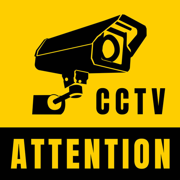 CCTV camera isolated on white background - Vector, Image