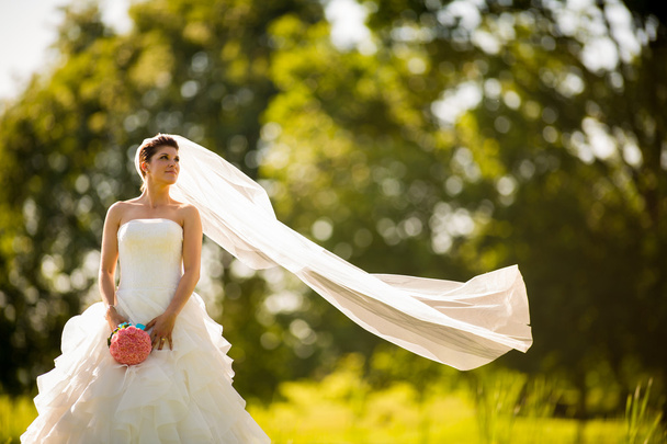 Bride on her wedding day - Fotó, kép