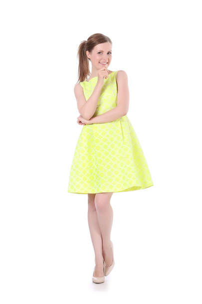 girl in yellow dress - Fotó, kép