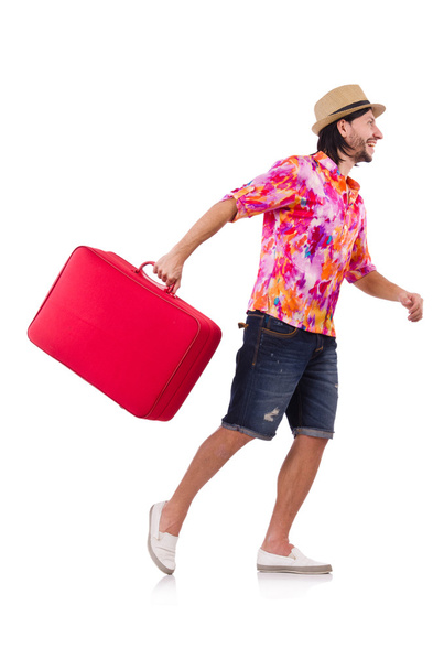 homem com bagagem
 - Foto, Imagem