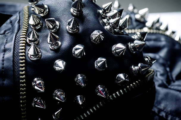 Spikes on Leather - Photo, Image