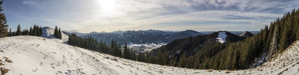 Panorama pohled Hornle hory v Bavorsku, Německo - Fotografie, Obrázek