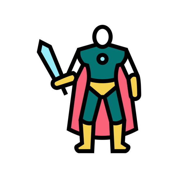 action figures toys color icon vector illustration - Vector, Image
