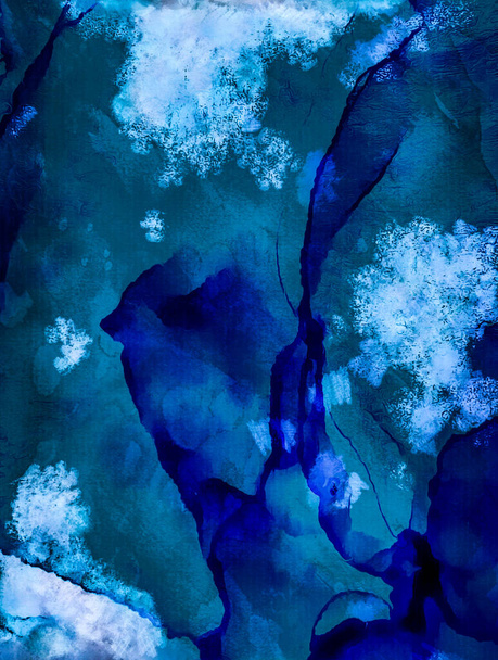 Fondo grunge abstracto pastel coloreado, imitación de pintura de manchas de acuarela - Foto, imagen