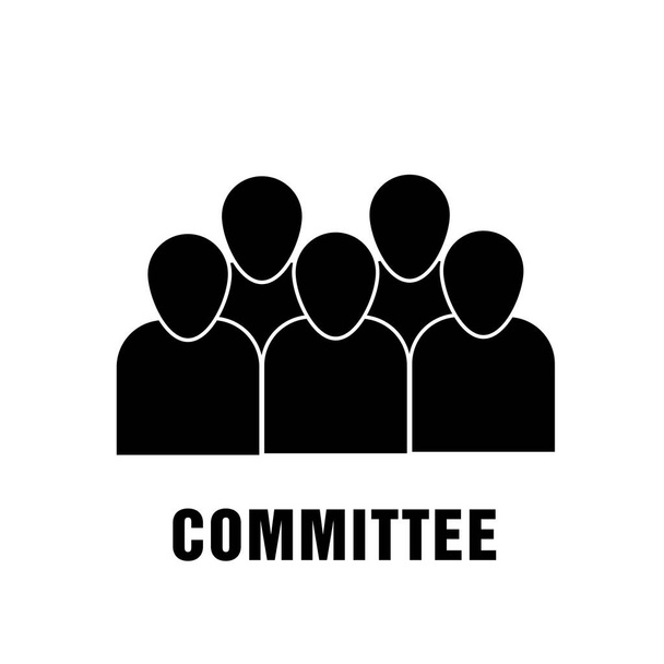 skupina komise ikona, porotci lineární znak na bílém pozadí - Fotografie, Obrázek