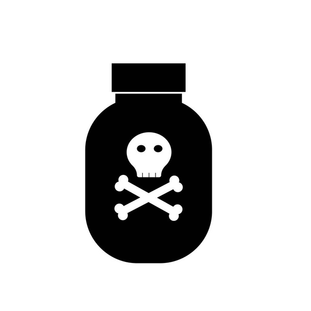 poison  sketch icon isolated on background. - Photo, Image