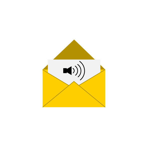 Voicemail, Symbol für die Audiobotschaft. - Foto, Bild