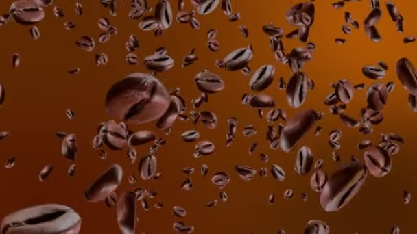 Realistic coffee beans on Green Screen Loop Animation Background. - Materiaali, video