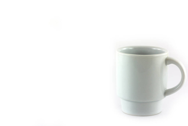 tazza di caffè bianco isolato su sfondo bianco - Foto, immagini