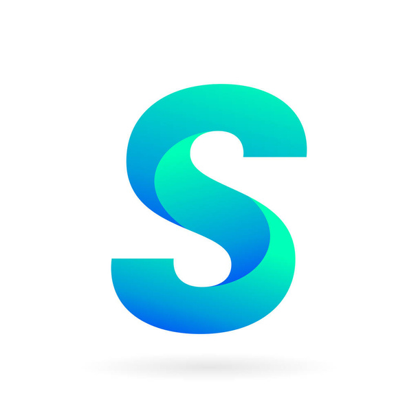 s vector logo icon in 3d style - Vector, Image
