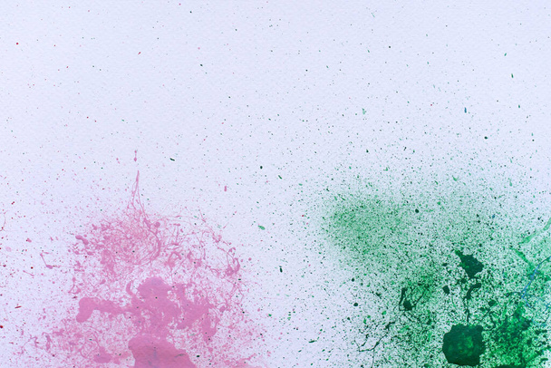 A background with green pink spray painted spots for wallpapers - Foto, Imagem