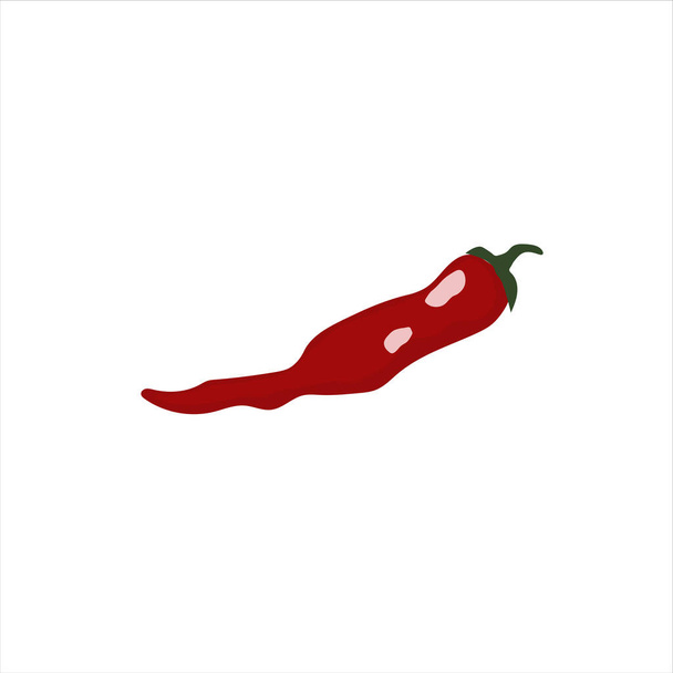   stilizált banner chili paprikával, vektor illusztráció - Vektor, kép