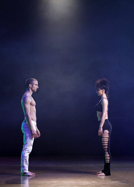 Sensual couple contemporary dancers - Photo, Image