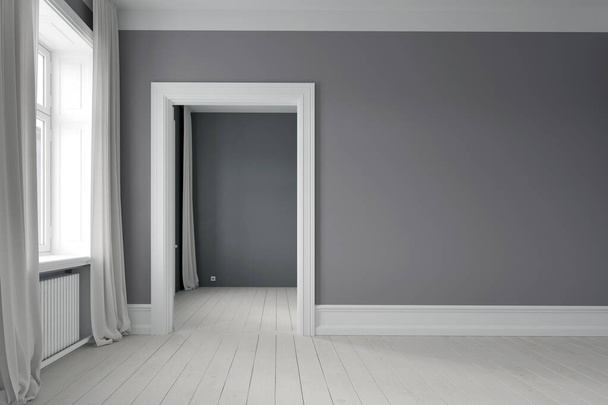 modern empty living interior. 3d illustration concept - Photo, Image