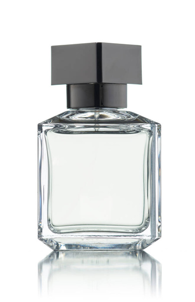 Elegant design glass jar of perfume isolated on white background. - Foto, Imagen