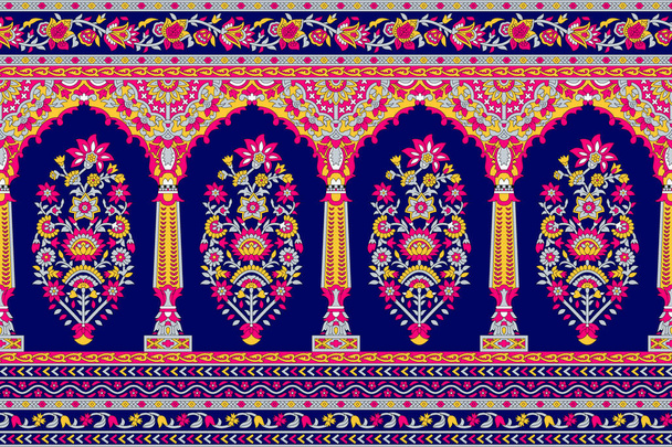 geleneksel sınır tasarım motif arkaplanı - Fotoğraf, Görsel