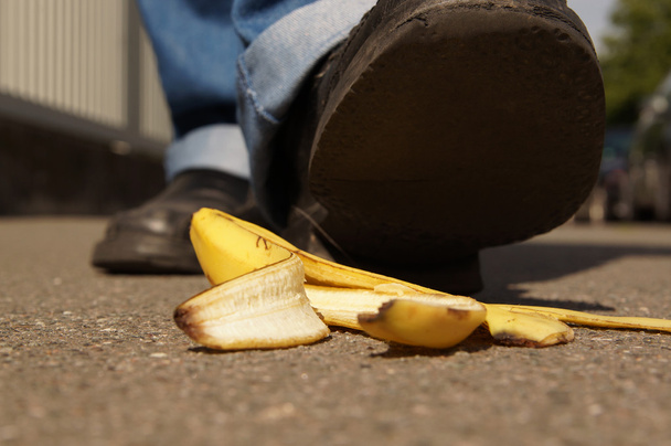 slipping on a banana peel - Photo, Image