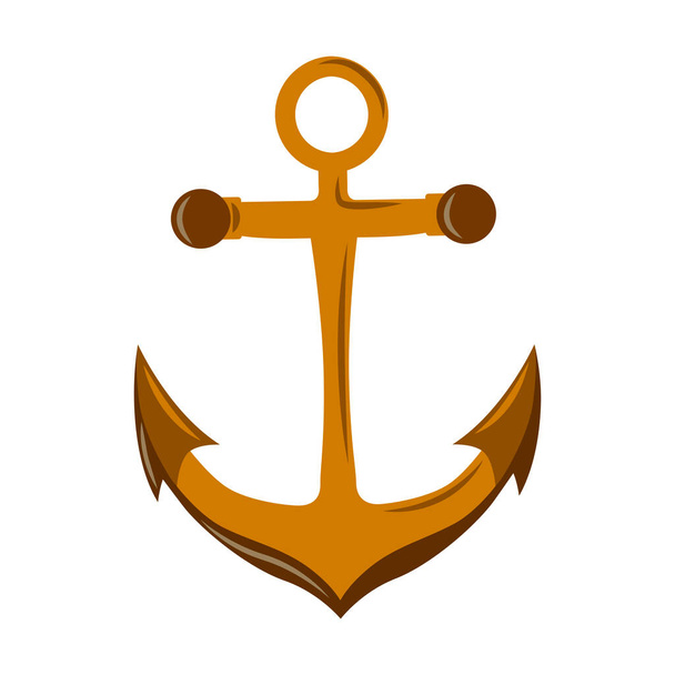 Nautical Anchor vector isolated on white. - Vector, Image