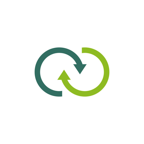 Plantilla de vector de diseño de logotipo de producto reciclado - Vector, Imagen