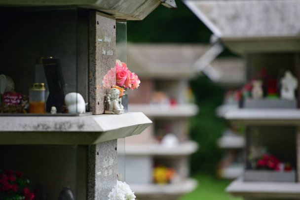 Urnenfriedhof in St. Martin, Linz, Oberösterreich, Österreich, Europa - Foto, Bild
