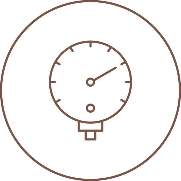 Векторная икона "Линия Уникального давления" - Вектор,изображение