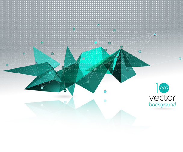 Vector abstract geometric background with triangle - Vektor, obrázek