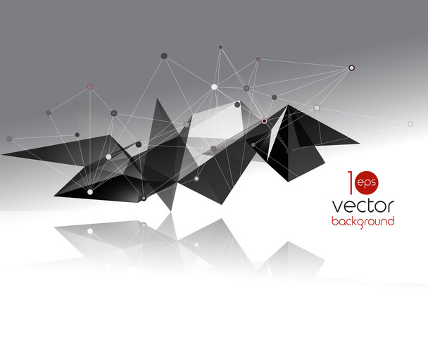 Vector abstract geometric background with triangle - Vektör, Görsel