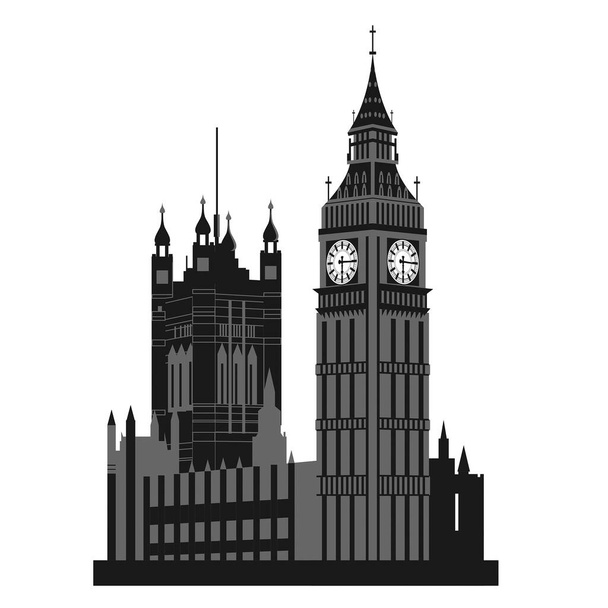 Ilustração vetorial de Big Ben em Londres - Vetor, Imagem