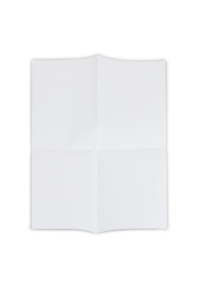 сложенный лист на белом
 - Фото, изображение