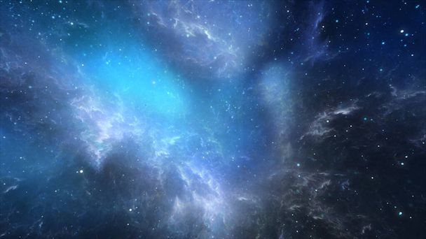 Open space illustration. Space gas clouds. Cosmos neutral background. - Photo, Image