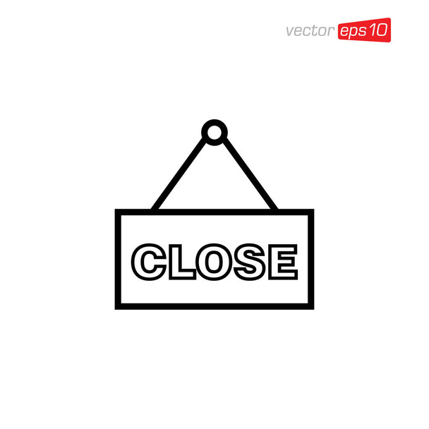 Close Sign Icon Design Vector - Vector, Image