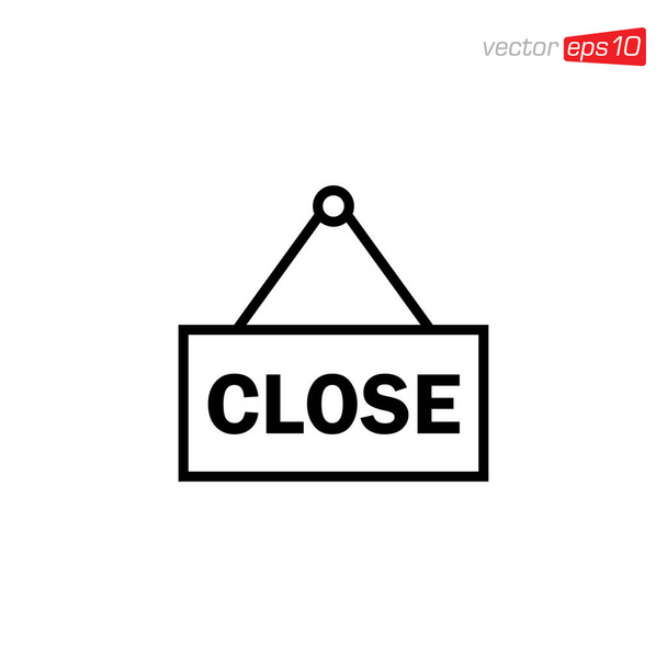 Close Sign ikon tervezési vektor - Vektor, kép