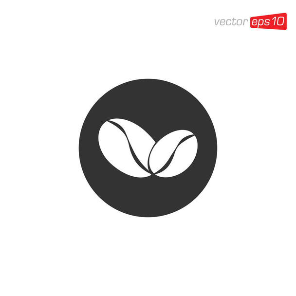 Illustration de conception d'icône de fève de café - Vecteur, image