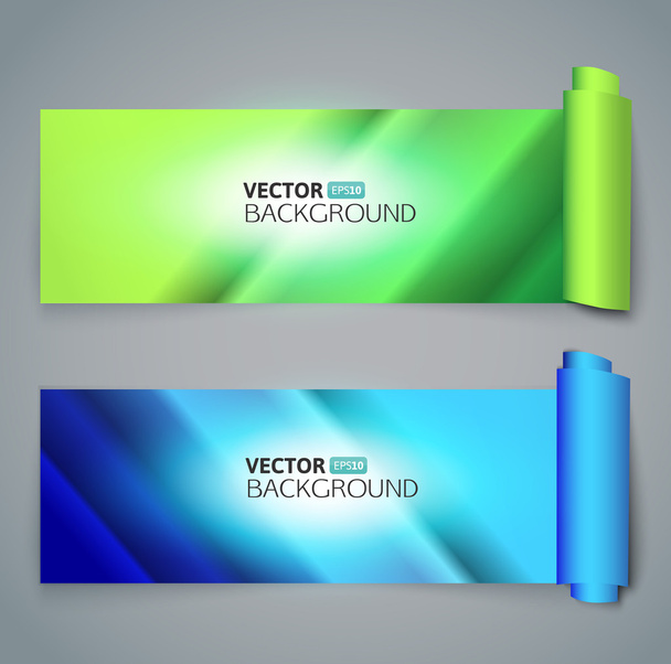 Paper banners - Vector, Image