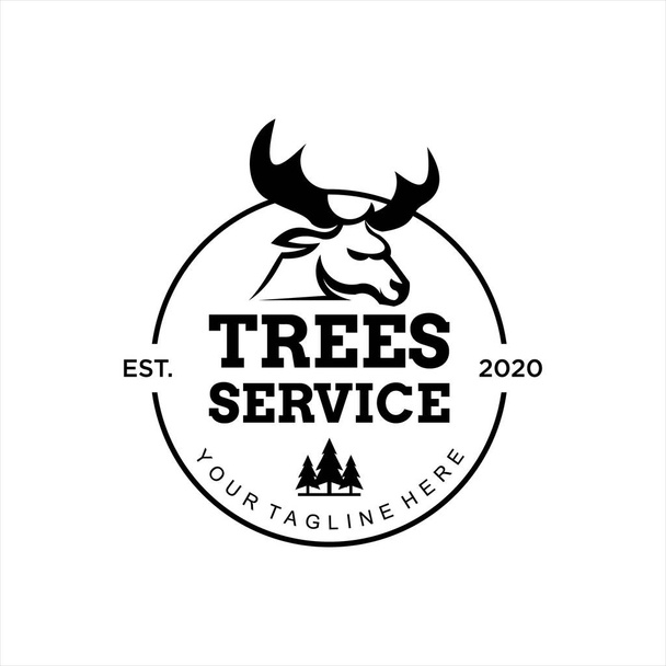 Tree Service Logo Ontwerp Template Idee - Vector, afbeelding