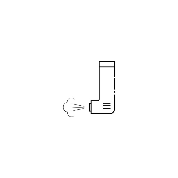 diseño de la ilustración del icono del inhalador - Vector, Imagen