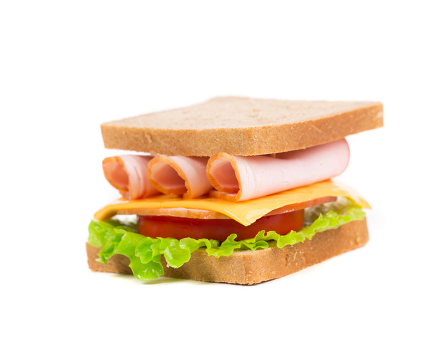 Sandwich with ham and cheese. - Valokuva, kuva