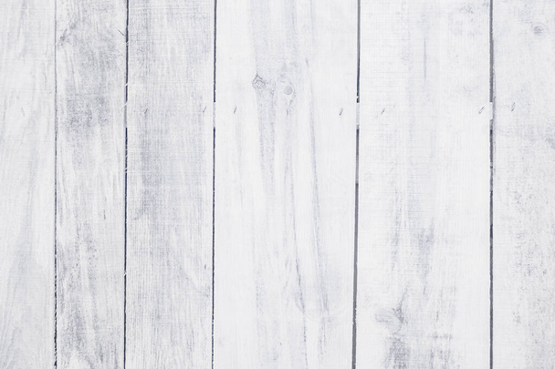 Old grunge wood plank texture background. Vintage white wooden board wall have antique cracking style background objects for furniture design. Painted weathered peeling table woodworking hardwoods. - Φωτογραφία, εικόνα
